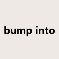 bump into是什么意思