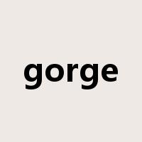 gorge是什么意思