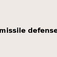 missile defense是什么意思