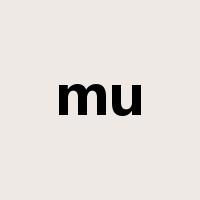 mu是什么意思