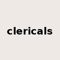clericals是什么意思