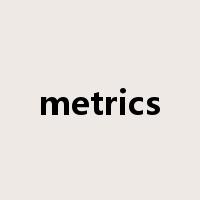 metrics是什么意思