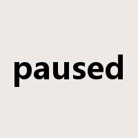 paused是什么意思