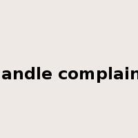 handle complaint是什么意思