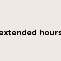 extended hours是什么意思