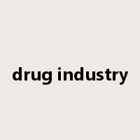 drug industry是什么意思