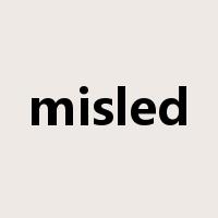 misled是什么意思