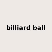 billiard ball是什么意思