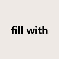 fill with是什么意思