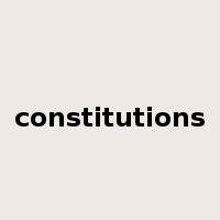constitutions是什么意思