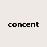 concent是什么意思
