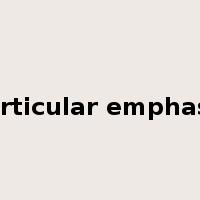 particular emphasis是什么意思