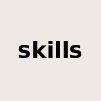 skills是什么意思