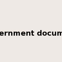 government document是什么意思