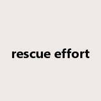 rescue effort是什么意思