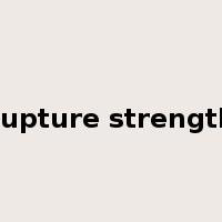 rupture strength是什么意思