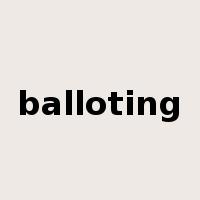 balloting是什么意思