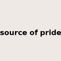 source of pride是什么意思
