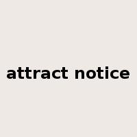 attract notice是什么意思