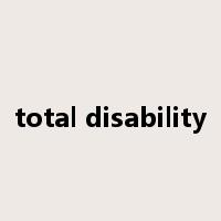 total disability是什么意思