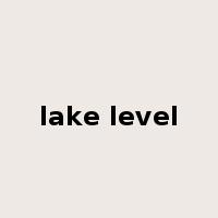 lake level是什么意思