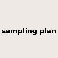 sampling plan是什么意思