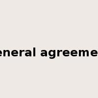 general agreement是什么意思