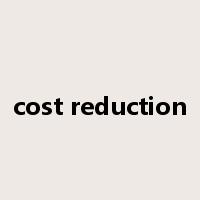 cost reduction是什么意思