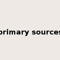 primary sources是什么意思