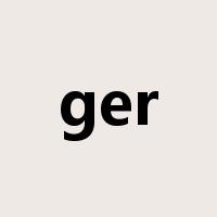 ger是什么意思