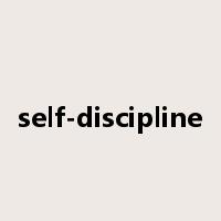 self-discipline是什么意思