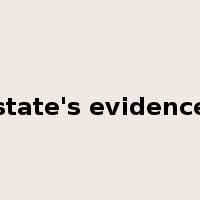 state's evidence是什么意思