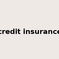credit insurance是什么意思