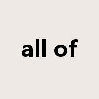 all of是什么意思