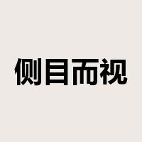 侧目而视是什么意思