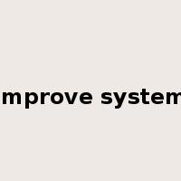 improve system是什么意思