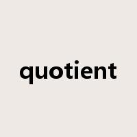 quotient是什么意思