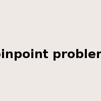 pinpoint problem是什么意思