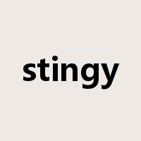 stingy是什么意思