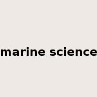 marine science是什么意思