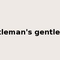 gentleman's gentleman是什么意思