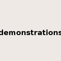 demonstrations是什么意思