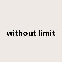 without limit是什么意思