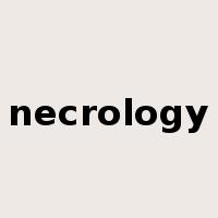 necrology是什么意思