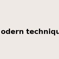 modern technique是什么意思