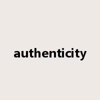authenticity是什么意思