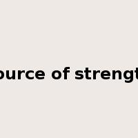 source of strength是什么意思