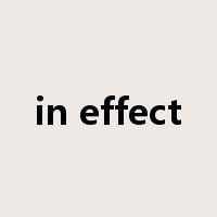 in effect是什么意思