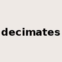 decimates是什么意思