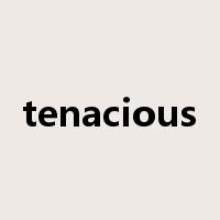 tenacious是什么意思